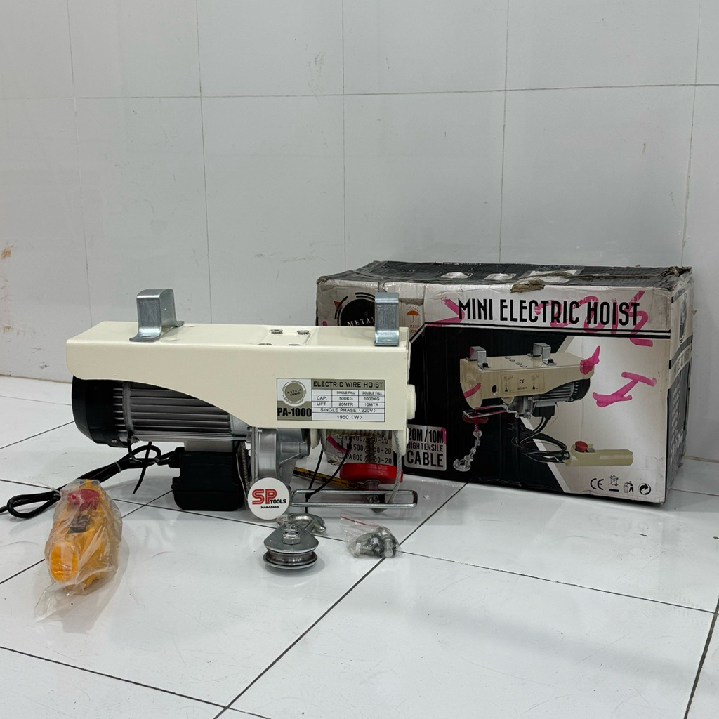MESIN KATROL ELEKTRIK / ELECTIC HOIST 1 TON / 20 METER 20M METAL CORP PA1000