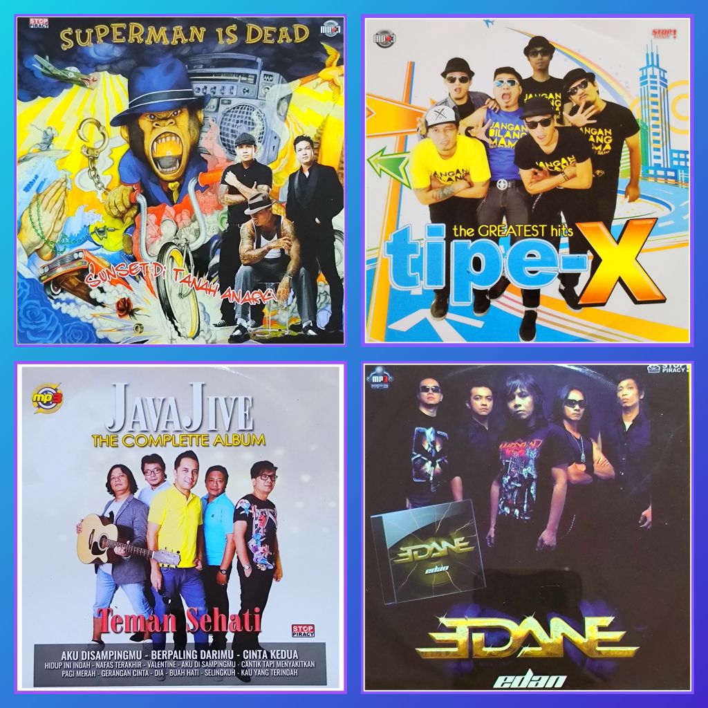 Kaset MP3 Lagu Pop Javajive - Tipe-X - Edane - Superman is Dead Album Sid Pilihan