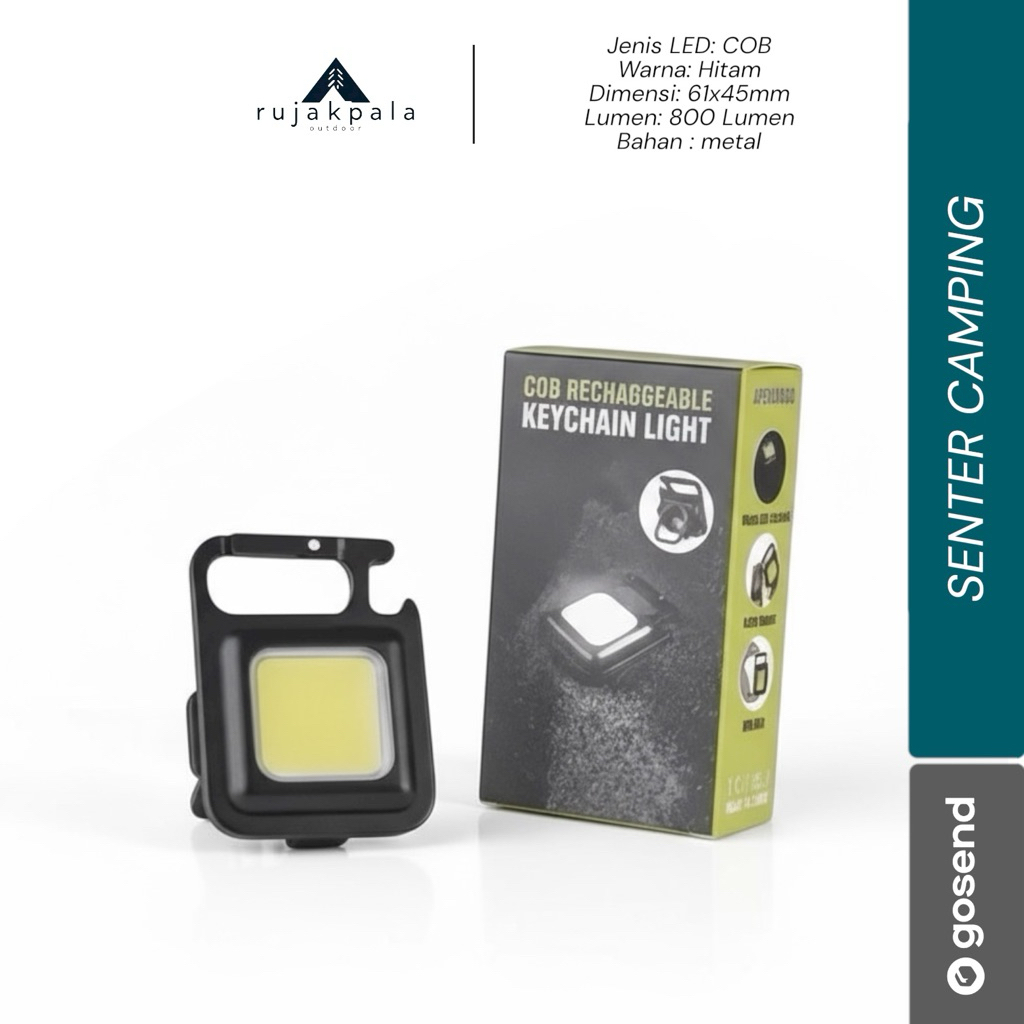senter camping charger / senter cob magnet / senter bahan besi