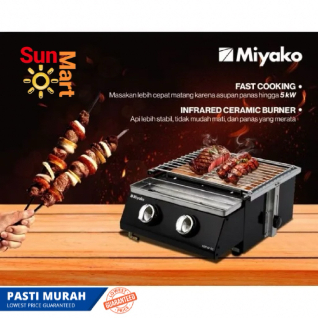 Kompor Gas Grill Pemanggang Miyako KGP-02 GC