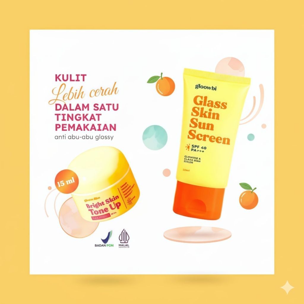 Askin Beauty | GLOW&BE Day Cream Tone Up Bright Skin Glowbee Glowbi Gloowbe Glowbe - Gloowbi ToneUp 
