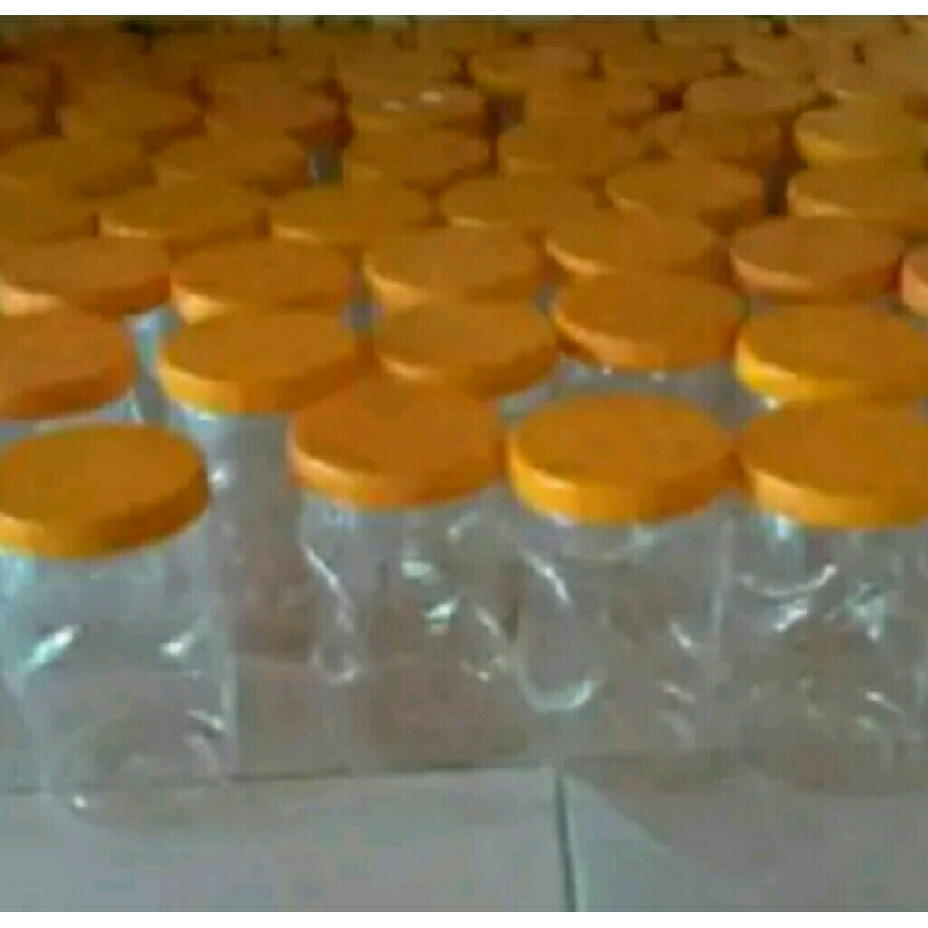 Toples plastik bekas sosis / toples untuk ikan cupang