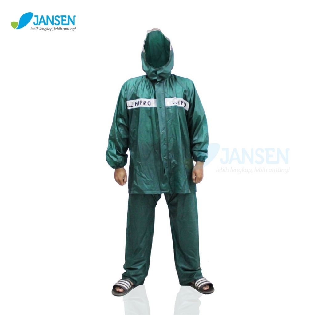 JAS HUJAN HIPPO JANSEN SETELAN| JAS HUJAN KARET TEBAL MURAH Jas Hujan Hippo Jansen JS929 SIZE XL - S