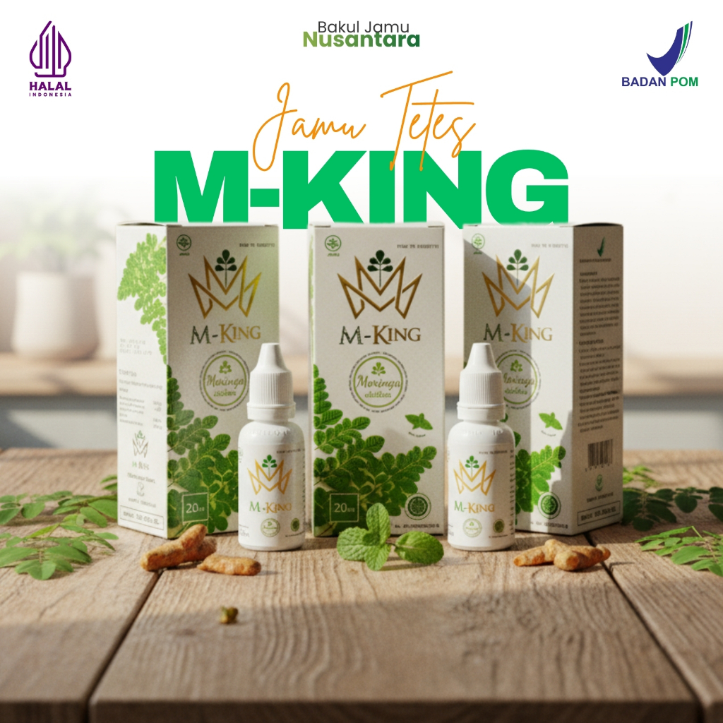 M-KING Tetes Herbal Original BPOM Obat Stroke Diabetes Kolesterol Asam Urat Asam Lambung