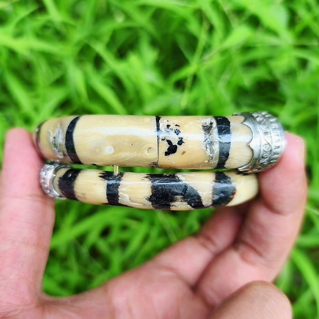 Gelang Akar Bahar Gringsing Polos Variasi Alpaca / Akar Bahar Asli