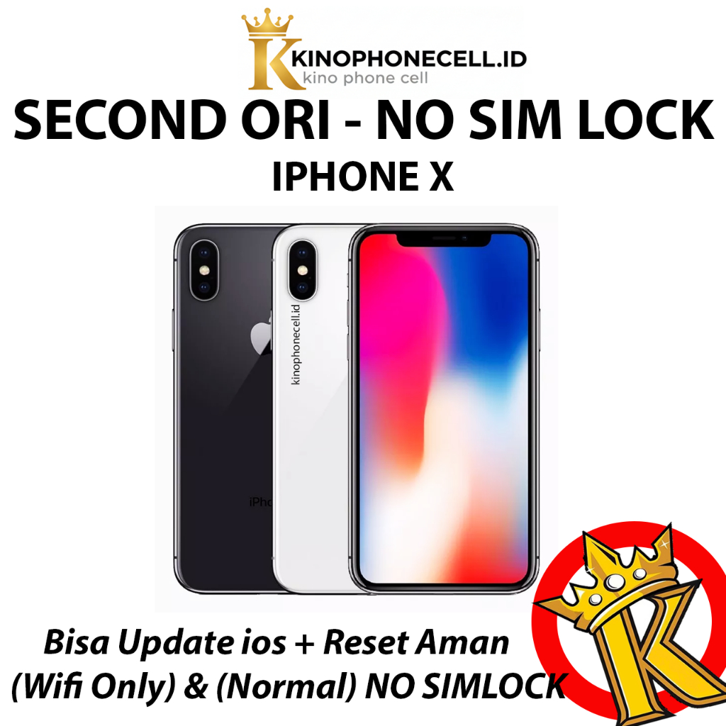IPHONE X Second inter Normal 64GB 256GB Second Bekas Fulset