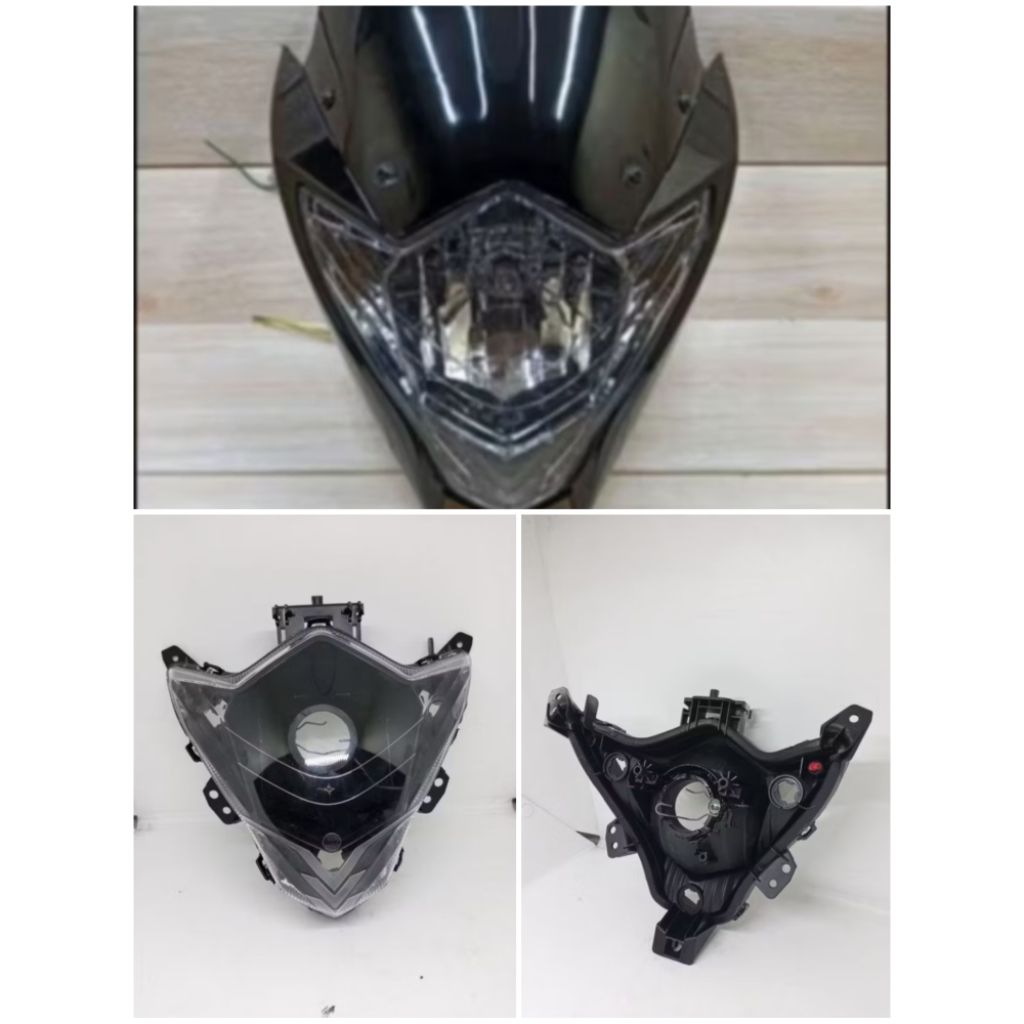 Headlamp Reflektor Lampu Depan Satria FU Facelift 2014 2015 Custom Dudukan Socket H4