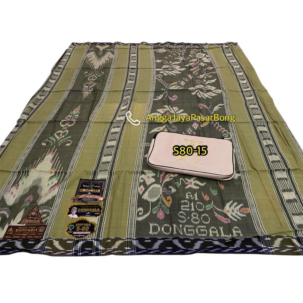 Sarung Tenun Dewasa Donggala Sutra S80 Motif Songket