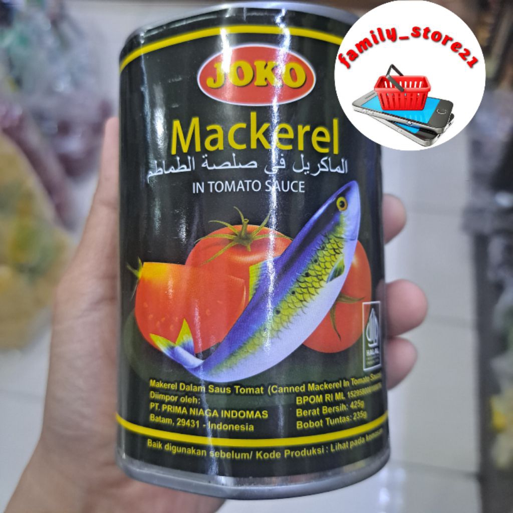 SARDEN JOKO MACKAREL SAUS TOMAT BERAT 425GR