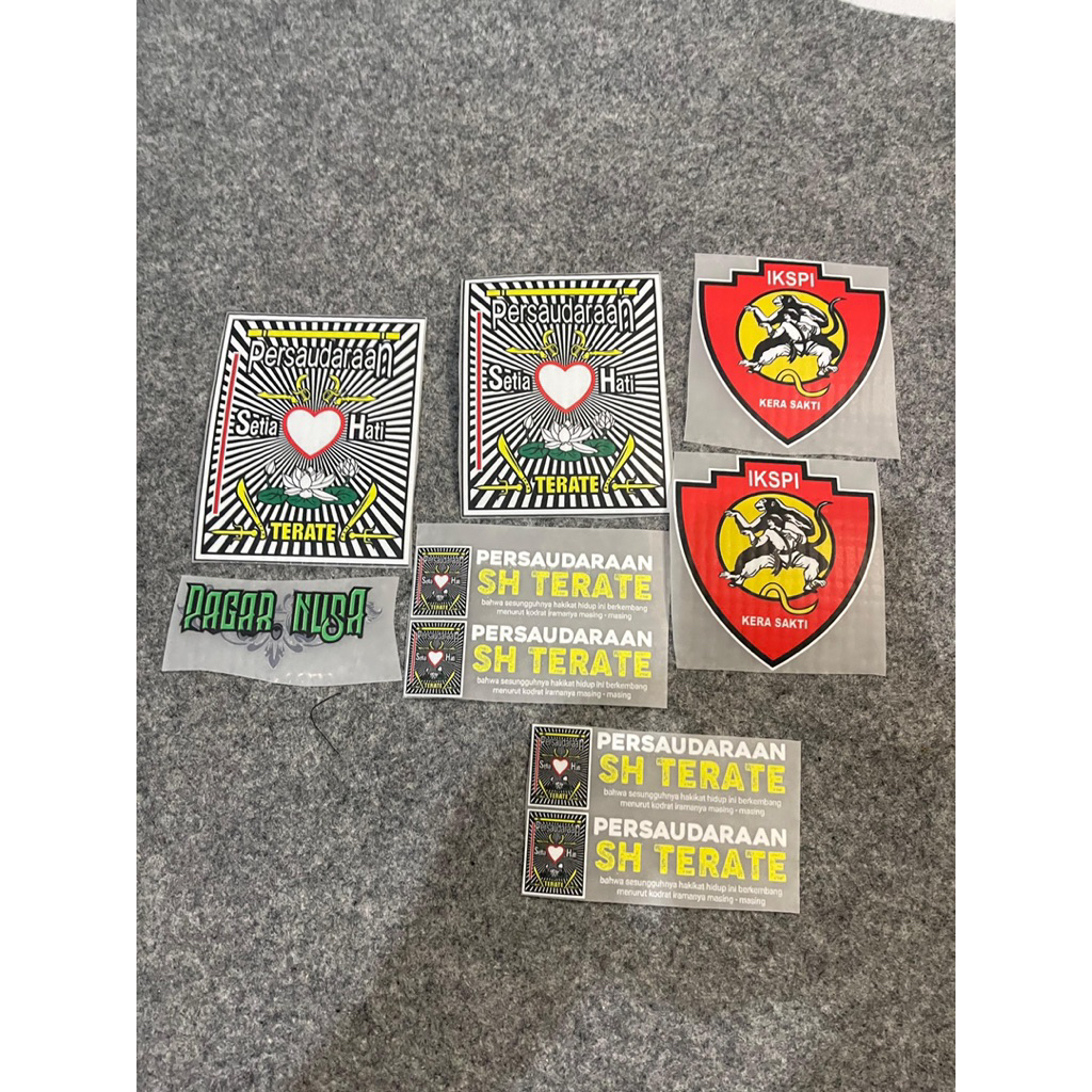 Sablon setrika DTF logo perguruan pencak silat,Sablon setrika custom satuan,stiker sablon logo psht,