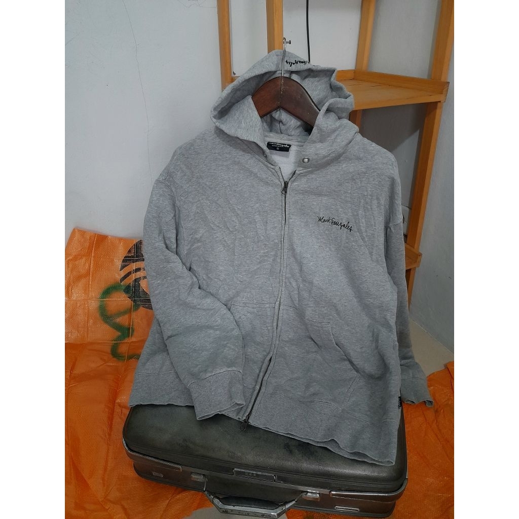 Hoodie Preloved Original Second Hand Light Grey