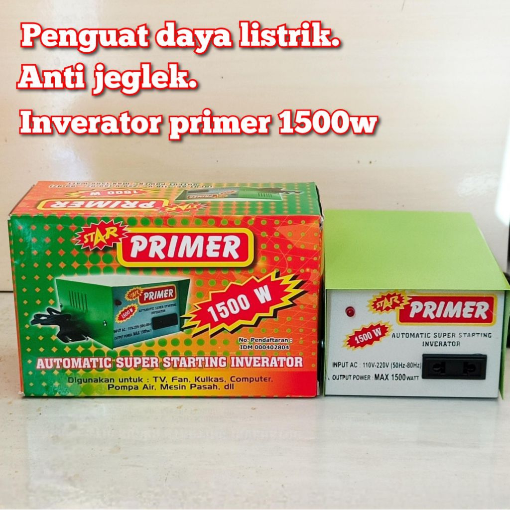 Penguat daya listrik 1500 watt primer anti anjlok jeglek inverator 1500w primer Peralatan