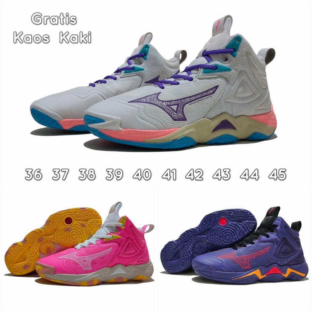 Mizuno Wave Momentum 3 - Sepatu Volly Pria / Mizuno Wave Thunderblade 2 - Mizuno Momentum 3