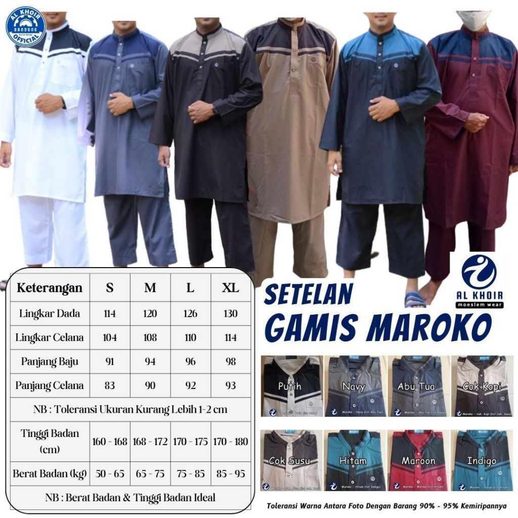 gamis Maroko dewasa