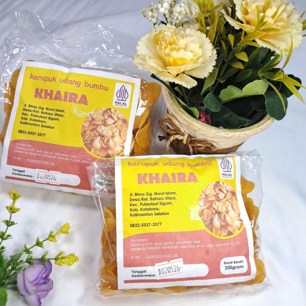 KERUPUK UDANG | KERUPUK UDANG BUMBU | KERUPUK UDANG MUMBU KHAIRA