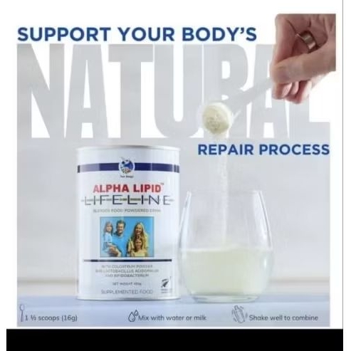 Susu Kolostrum Syaraf Kejepit HNP Stroke Bovine Colostrum Alpha Lipid lifeline Asli - NEW ZEALAND