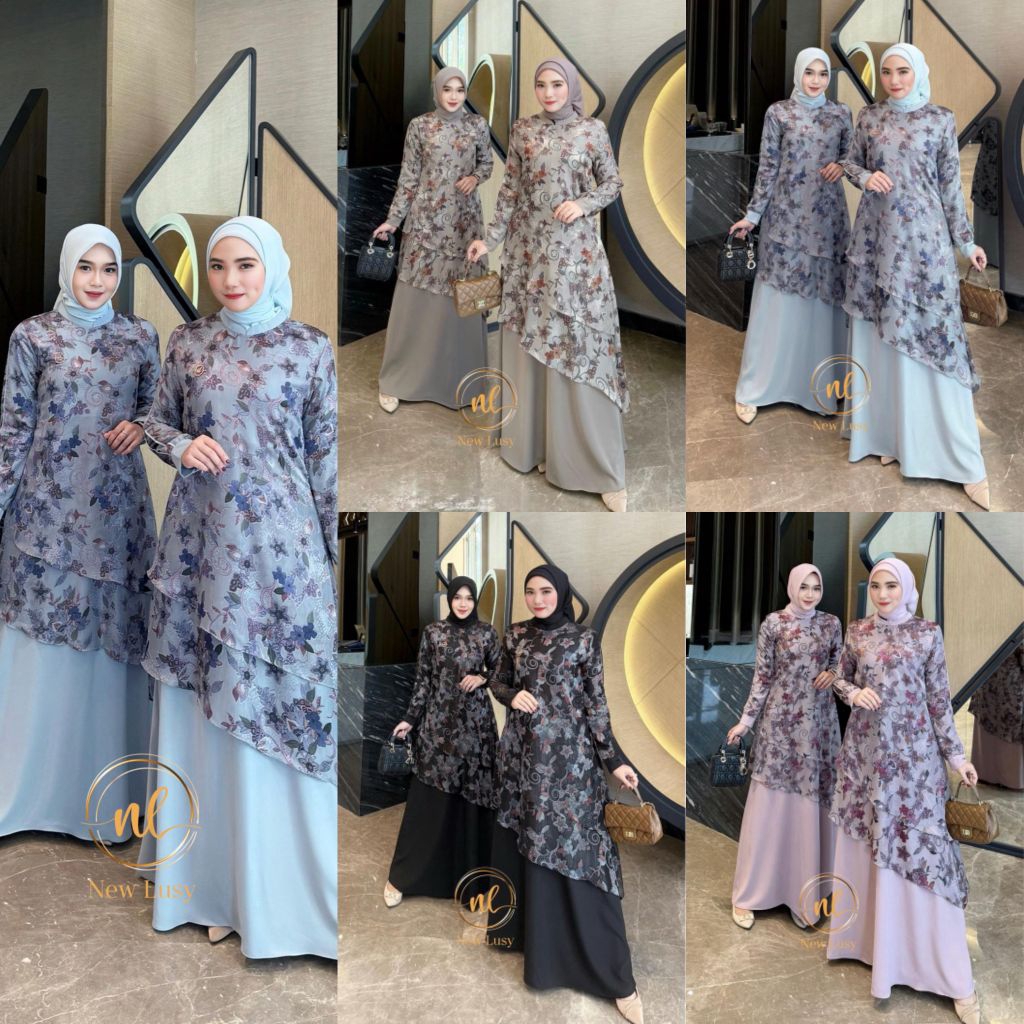 VAMELA DRESS ORI NEW LUSY GAMIS PREMIUM MURAH