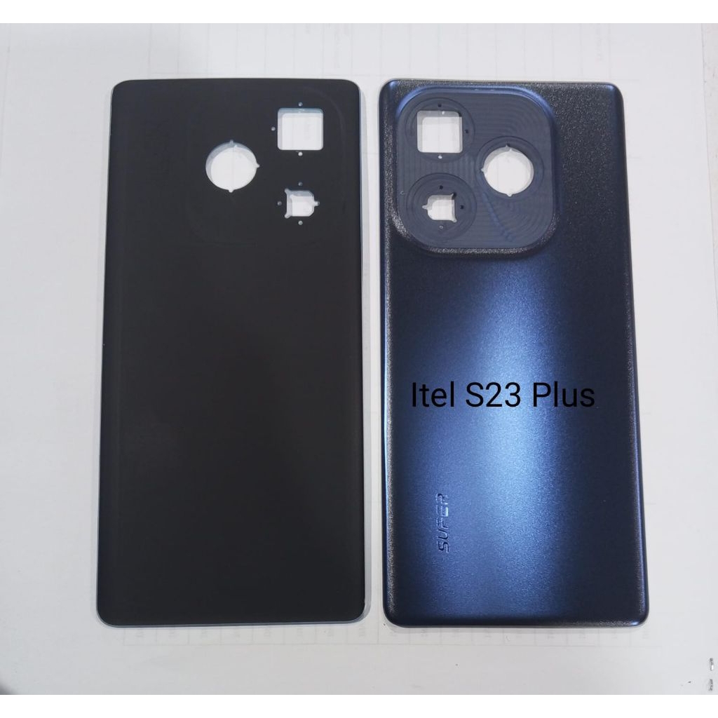 Backdoor Back Cover Tutup Belakang Itel S23 Plus Black