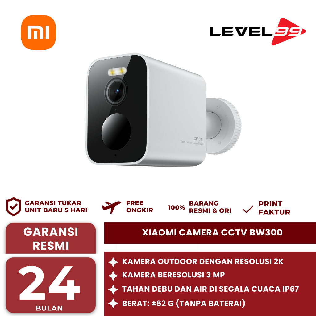 Xiaomi Camera CCTV BW300 2K Outdoor 3MP - Outdoor Camera Xiaomi BW300