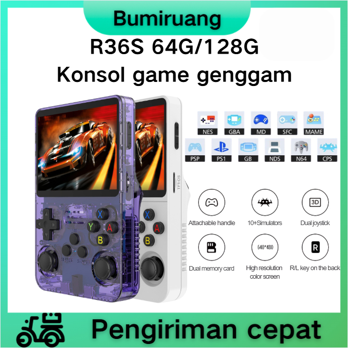 COD R36S Retro Game PSP Handheld Gamebot Multi Console Gameboy PSP PS1 Nintendo Bisa Connect TV Cons