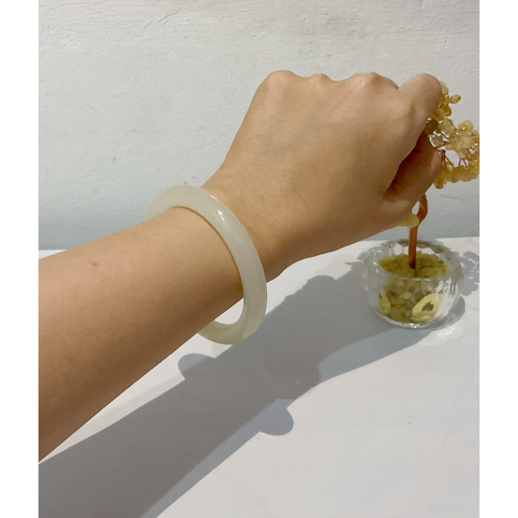 Gelang Bangle Afghanistan Jade size 53 mm (mohon dibaca deskripsi produk)