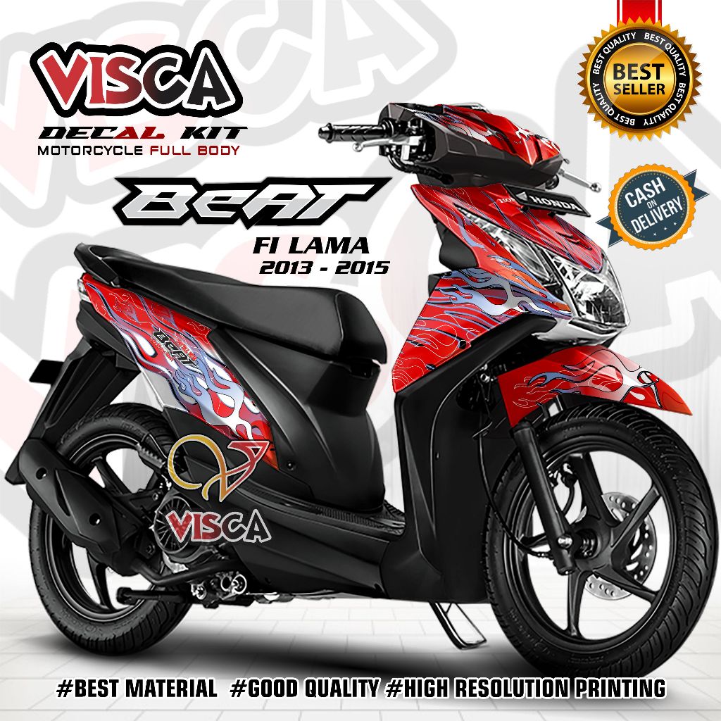 Bisa COD /  Decal Beat Fi 2013 2014 2015 Full Body - Stiker Beat Fi 2013 2014 2015 Full Body - Strip
