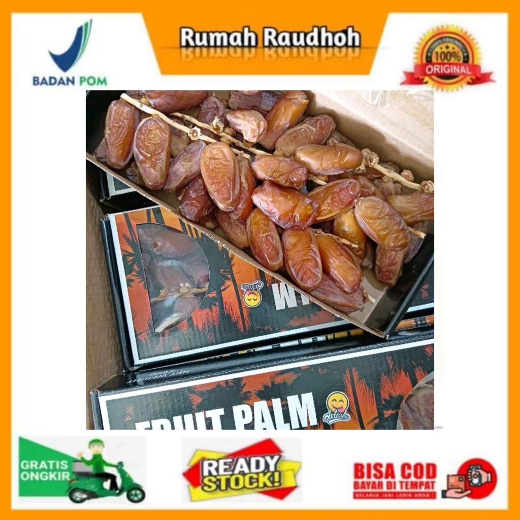 KURMA FRUIT PALM ORIGINAL 500 GRAM - KURMA TUNISIA TANGKAI