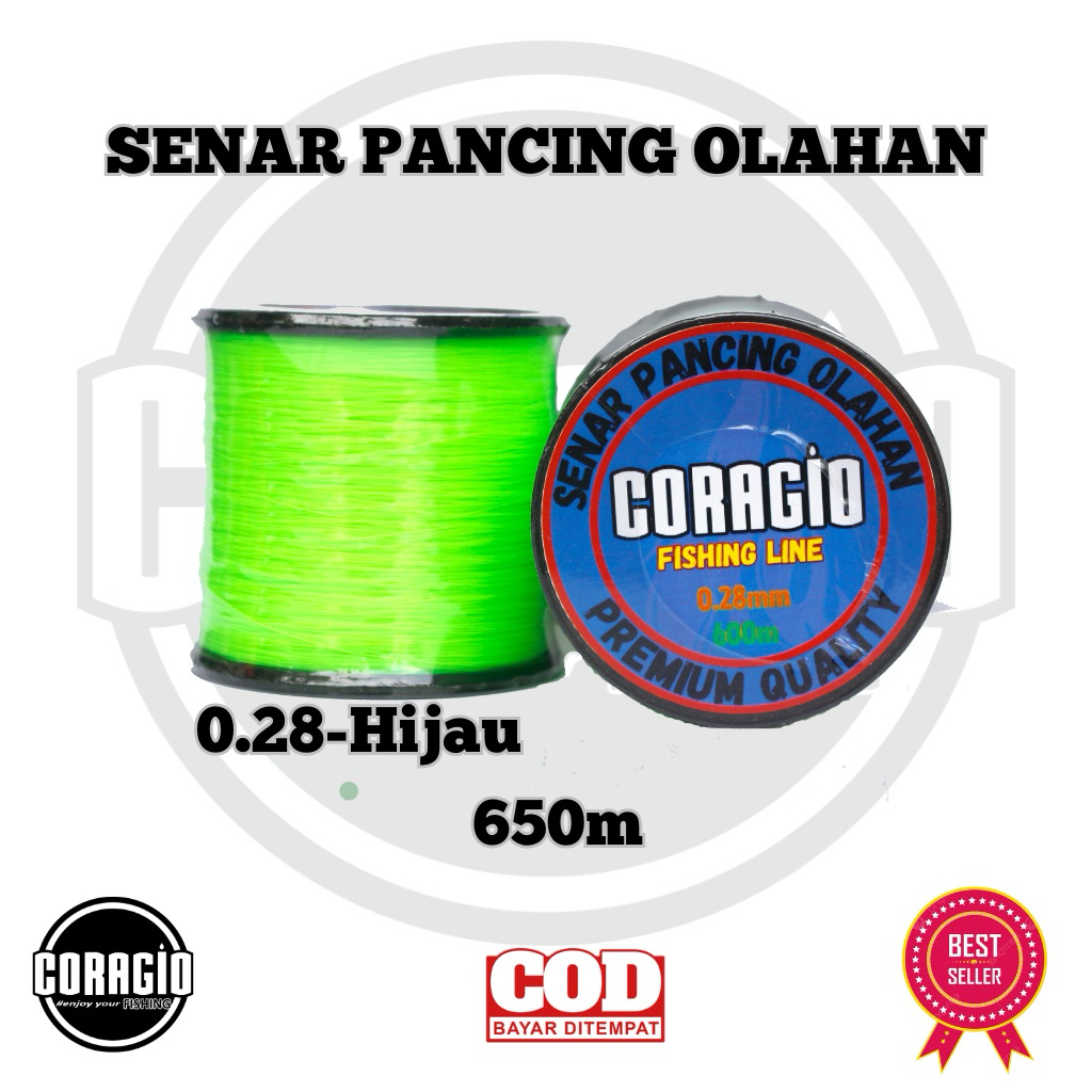 SENAR PANCING OLAHAN BAHAN KOREA KUAT 0.30 HIJAU 700m