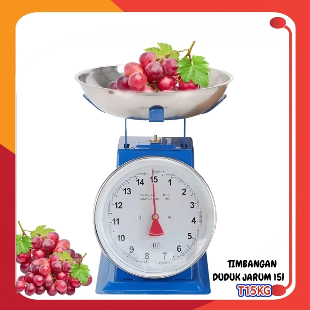 Timbangan Duduk/Timbangan Manual/Timbangan Buah 15Kg