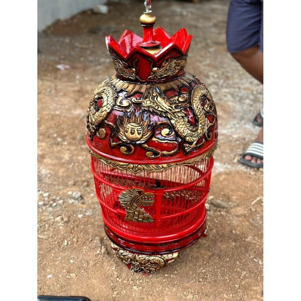 sangkar perkutut/kandang perkutut motif naga