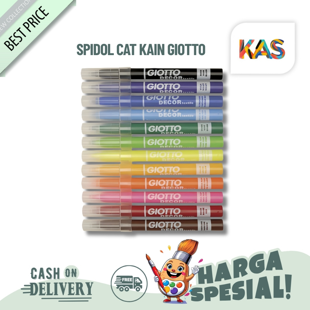 Giotto Decor Textile Spidol Cat Permanen Untuk Kain - Satuan
