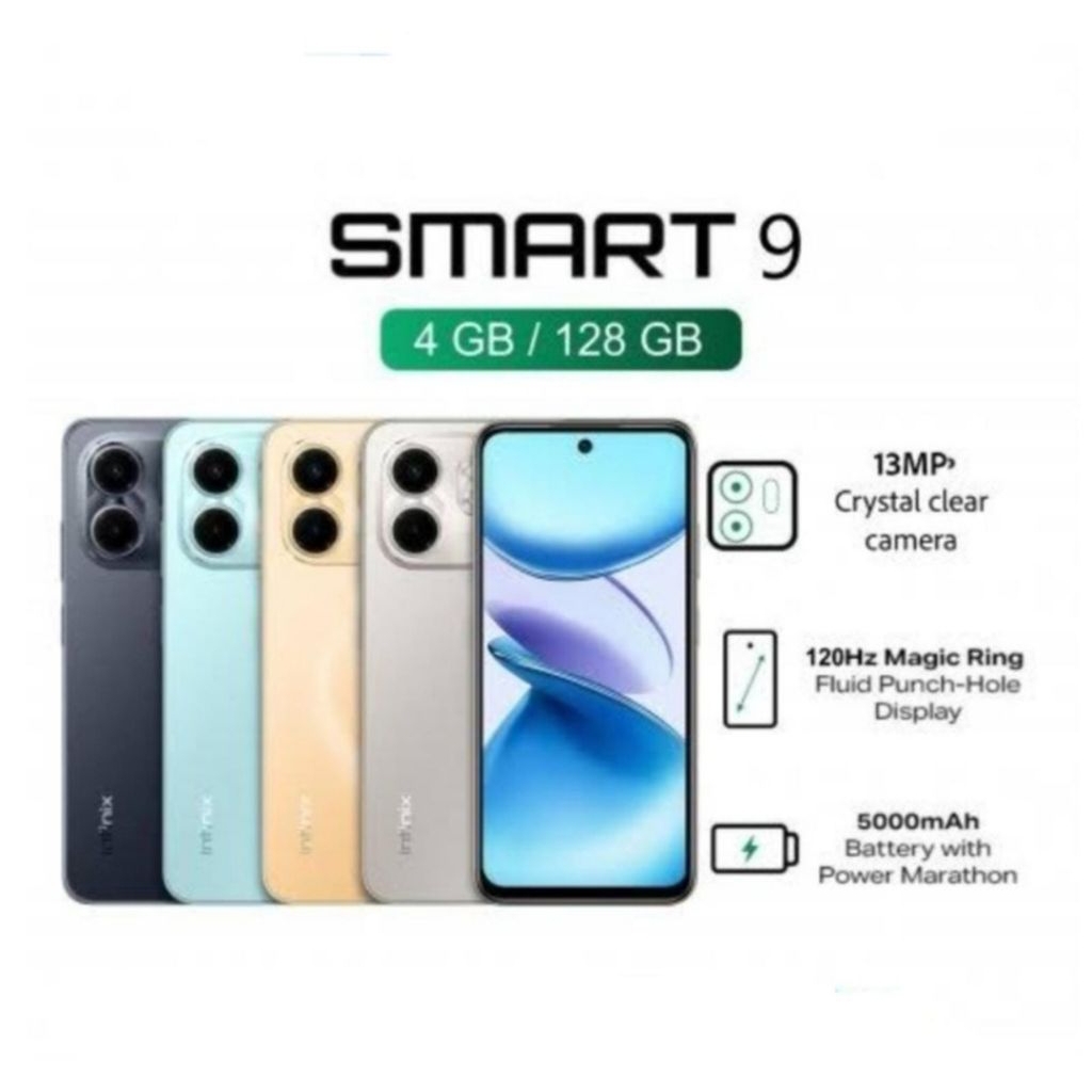 HP INFINIX SMART 9 4/128GB - INFINIX SMART9 RAM 4GB ROM 128GB RESMI