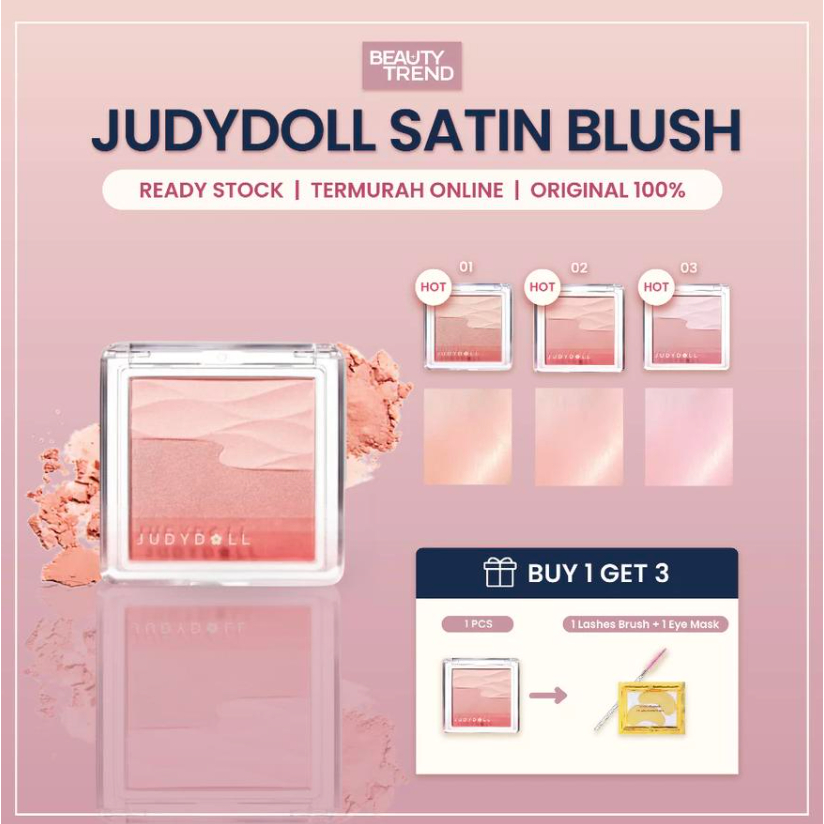 [READY ORI] JudyDoll Blush JudyDoll Satin Glow Blush JudyDoll Blush On JudyDoll Powder Blush On