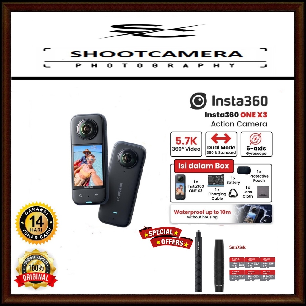 INSTA360 ONE X3 ACTION CAMERA INSTA 360 ONE X3