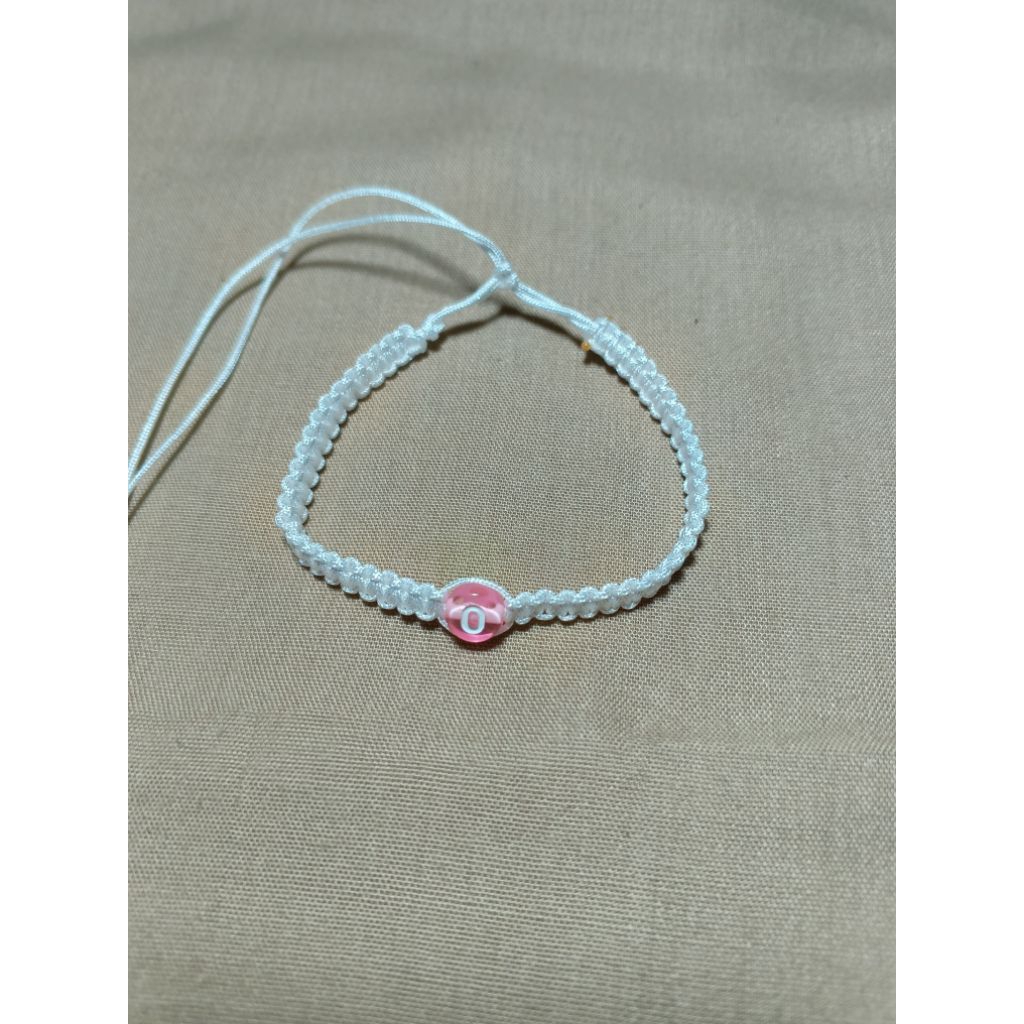 gelang serut gelang tali gelang simpel warna putih