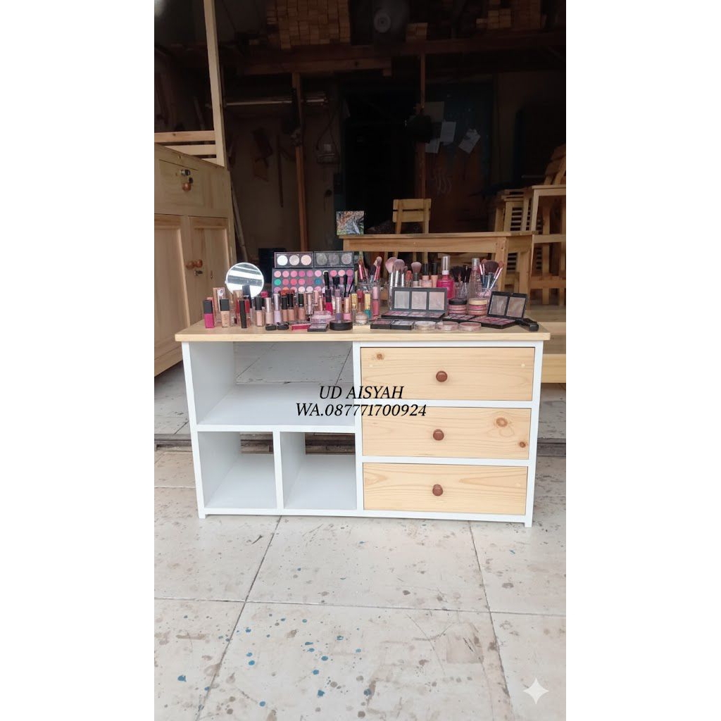 Rak kosmetik,rak serbaguna,rak kecil jati belanda