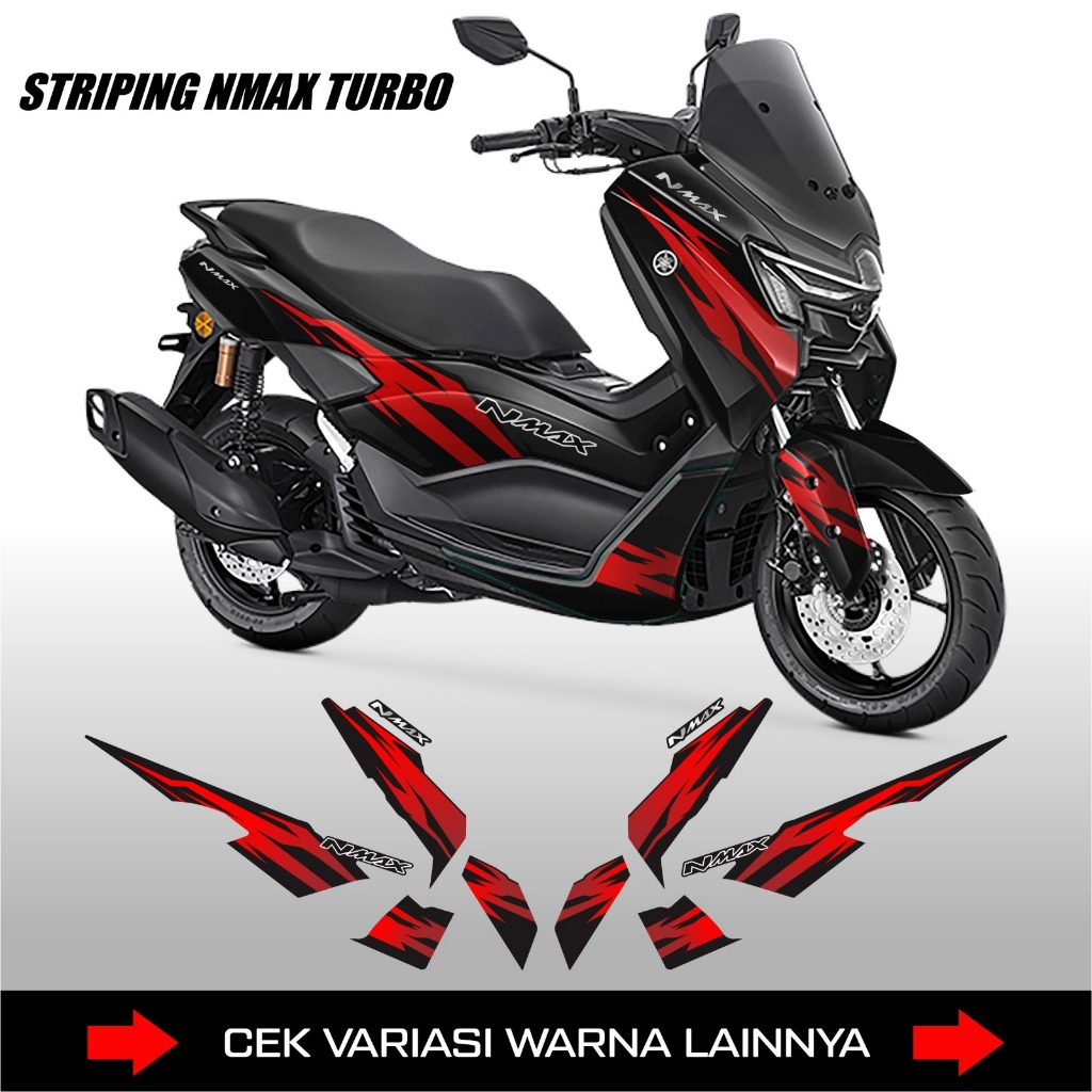 Stiker Striping Yamaha Nmax Turbo / Neo / Sticker List Variasi Motor Nmax 155 NeoTturbo