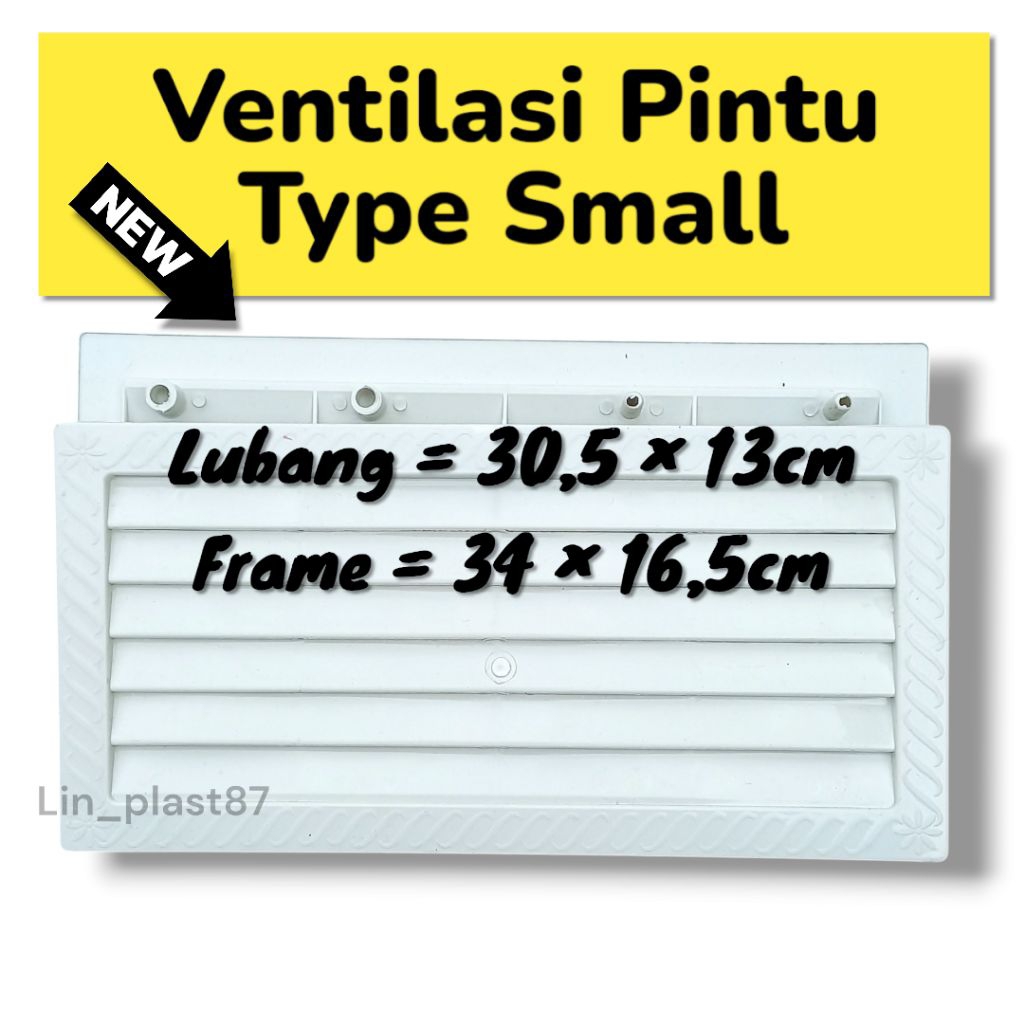 JALUSI PVC PLASTIK | VENTILASI UDARA PINTU KAMAR MANDI | TOILET | KISI-KISI UDARA KECIL
