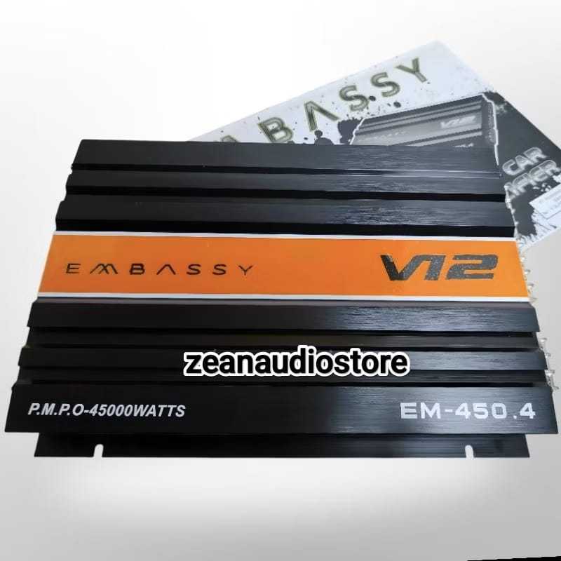 Power Amplifier 4 Channel EMBASSY EM-450 V12 Mosfet 45000 watt