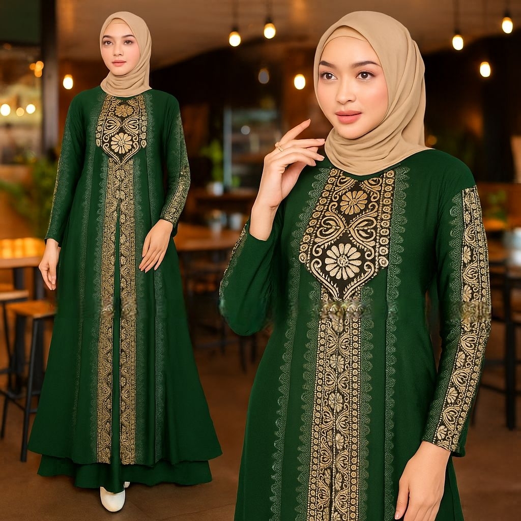 Limited L Xl Xxl / Abaya / Gamis Turkey / Abaya Turki Hitam Rosita Murah Terbaru