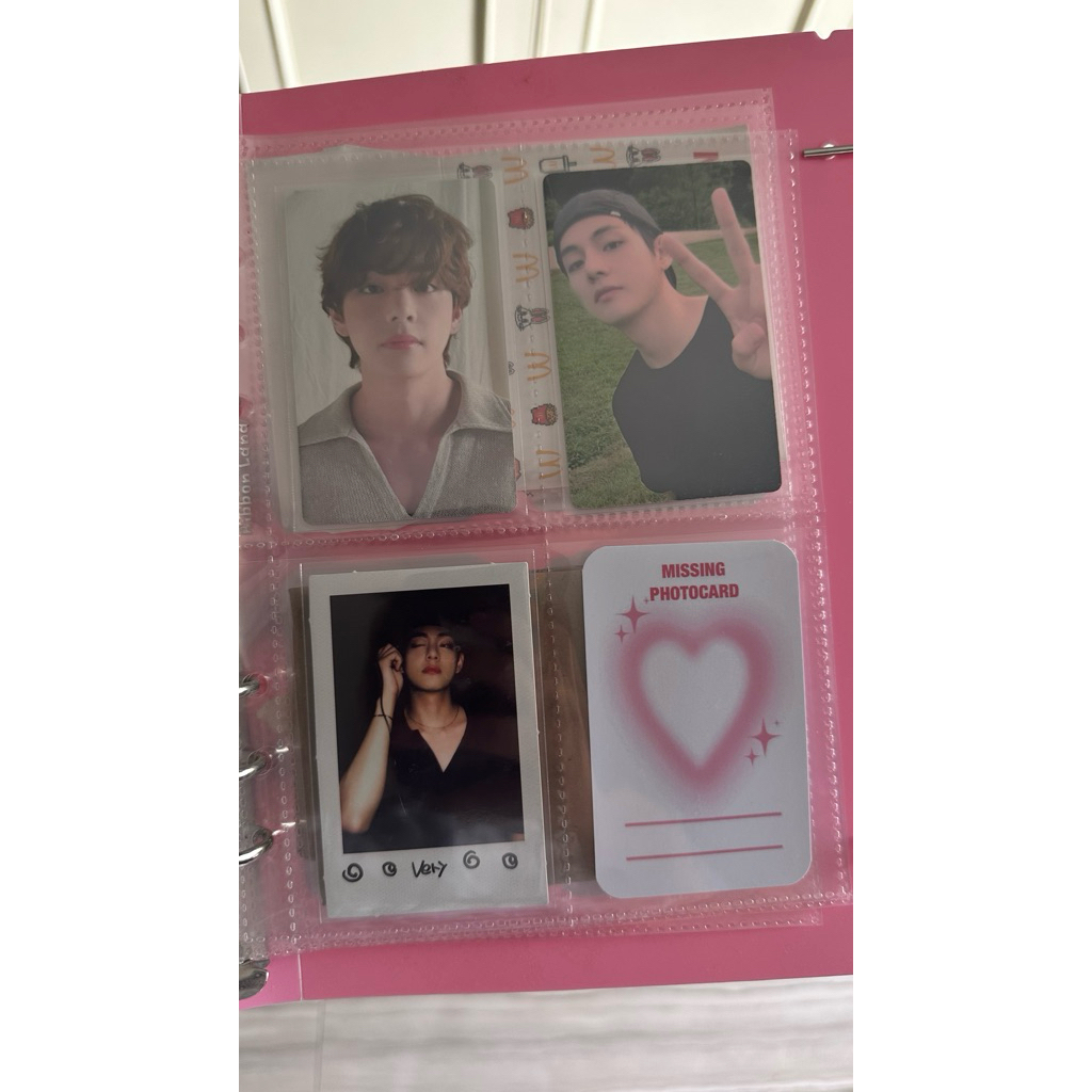 photocard v taehyung BTS / BTS deco kit double sides / taehyung in the soop