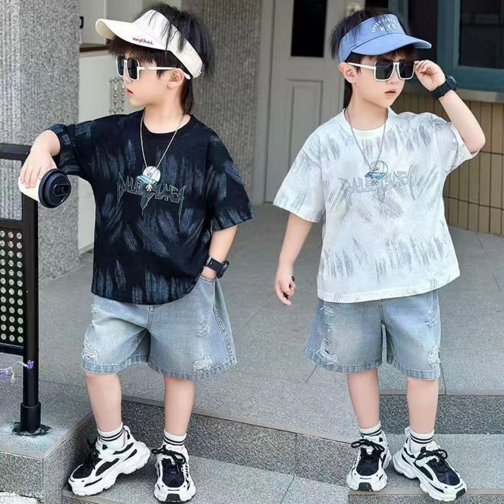 LC_SETELAN CELANA JEANS TOPI ANAK LAKI-LAKI SIZE 90-160