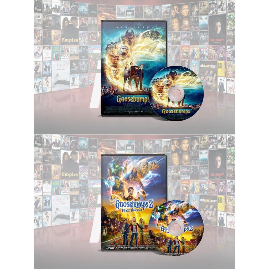 DVD Goosebumps (2015) + DVD Goosebumps Haunted Halloween (2018)