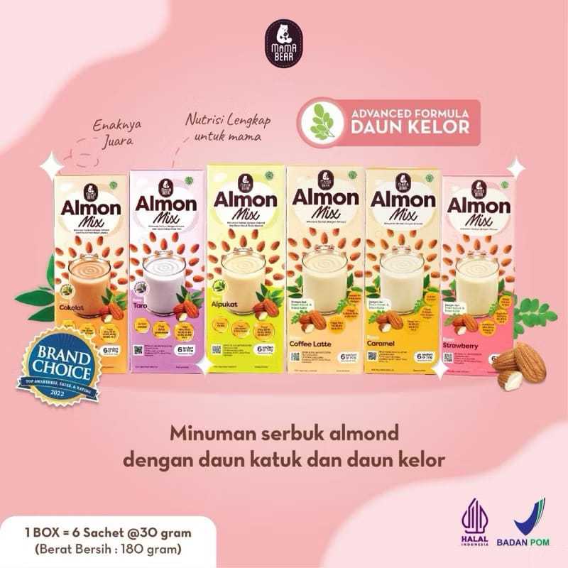 MamaBear Almon Mix ASI Booster Superfood || MamaBear Almon Mix Daun Katuk Nutrisi ASI