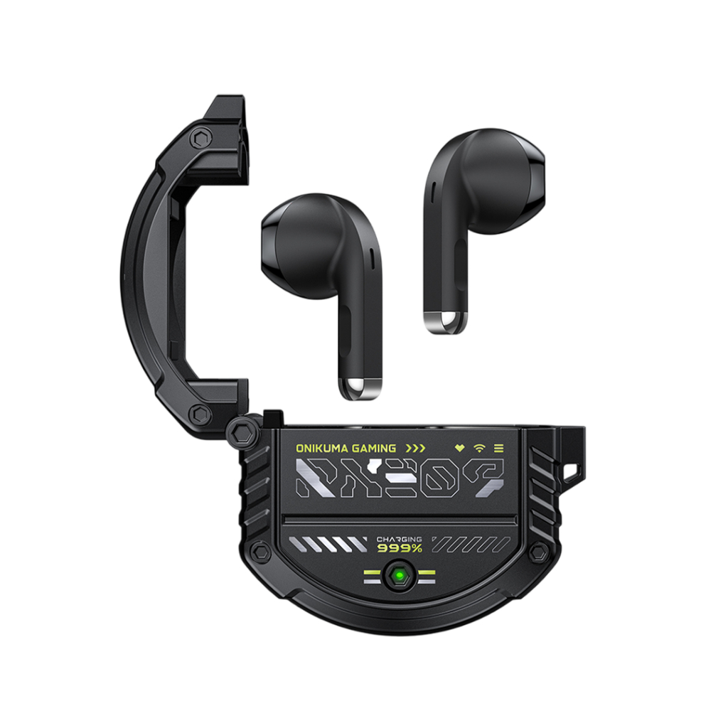 HEADSET BLUETOOTH ONIKUMA T309 HITAM TWS GAMING STEREO ORIGINAL