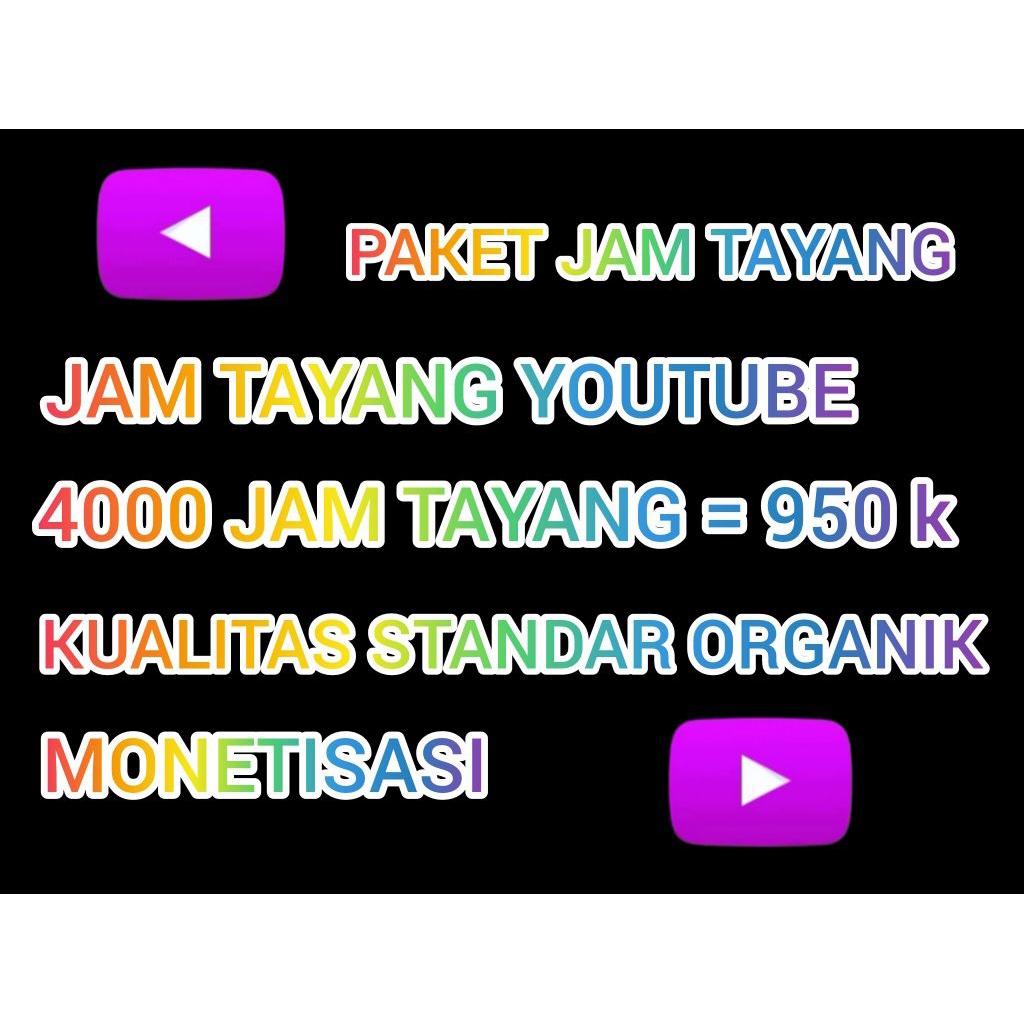 Paket Jam Tayang Youtube