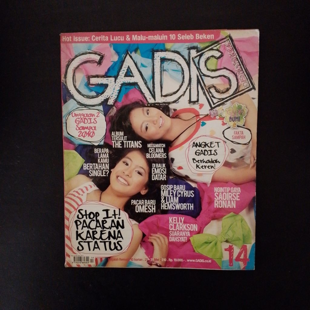 Majalah Gadis: Puspa Wangi & Ma*dy Ay*nda Edisi No. 14 Th. 2010
