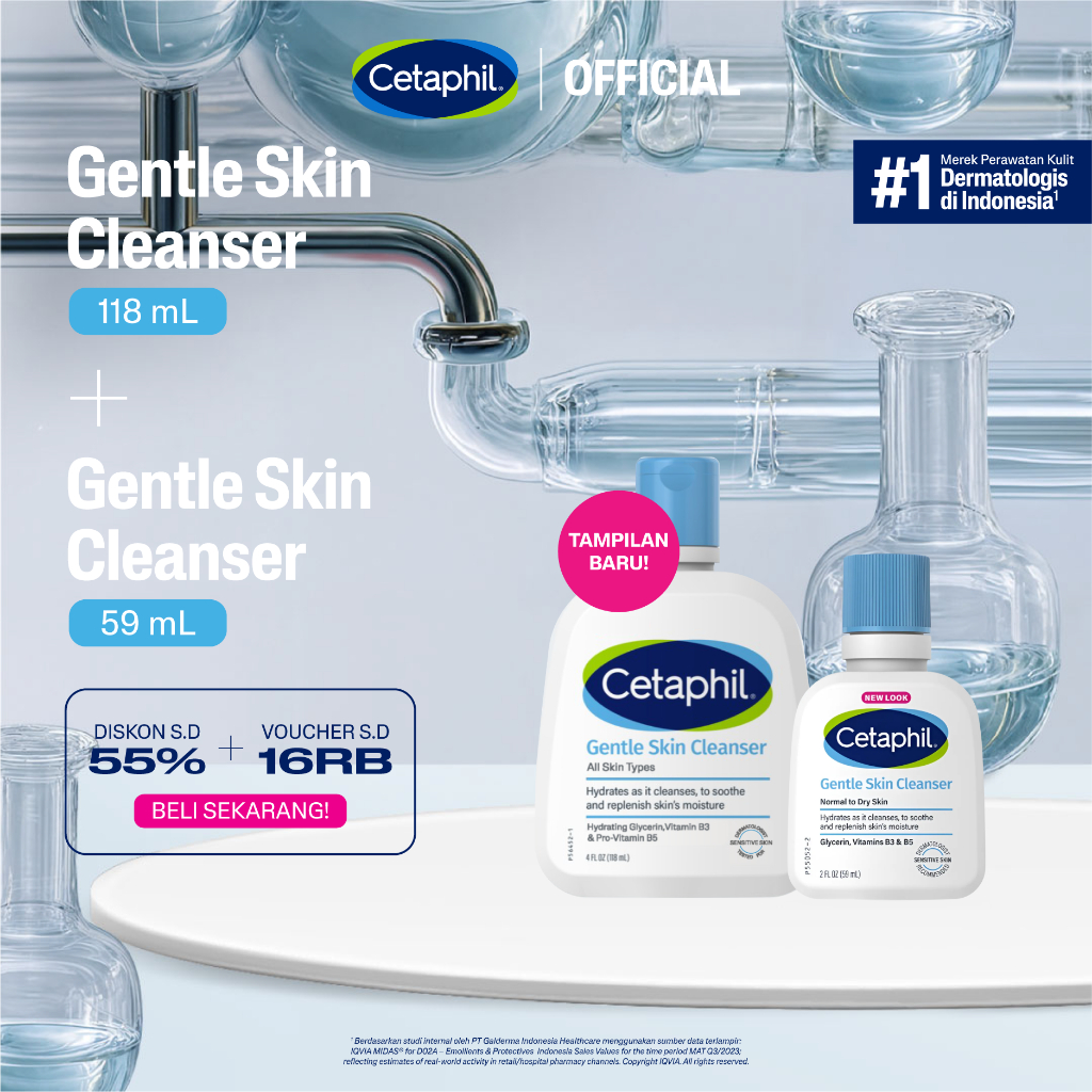 Cetaphil Gentle Skin Cleanser 125ml + 59ml