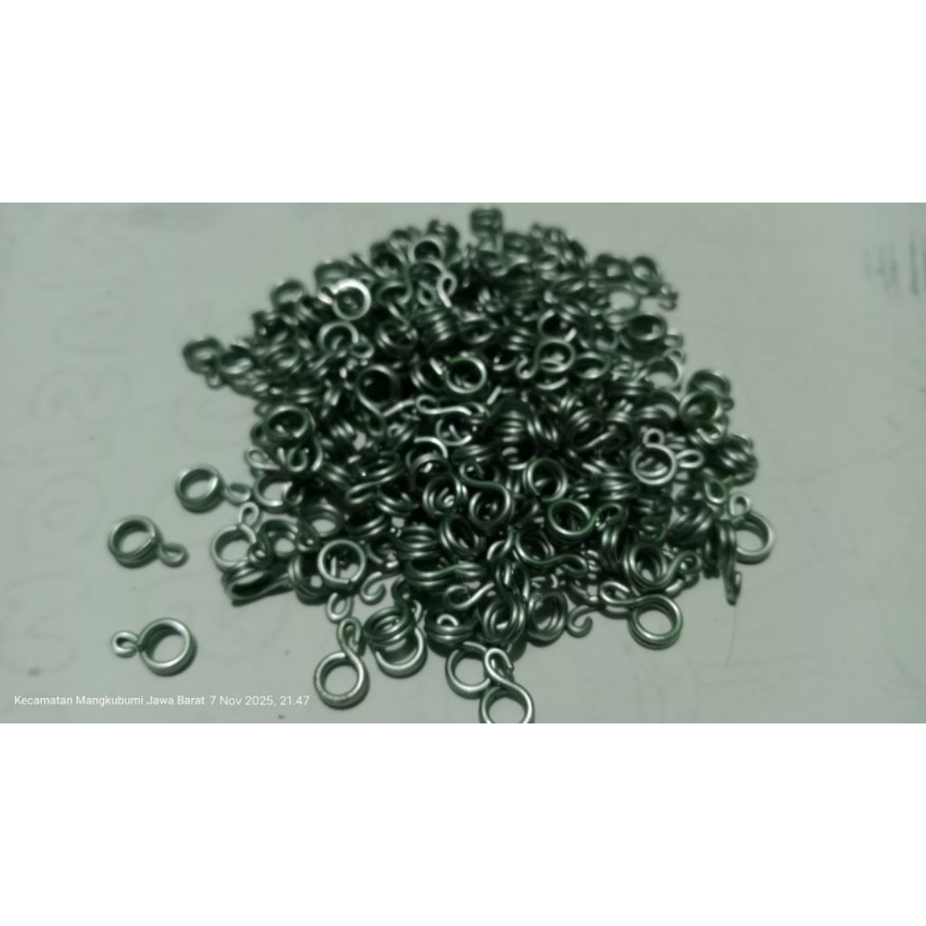 100pcs ring 8 dabel lilit bahan buat bikin racik ruak-ruak