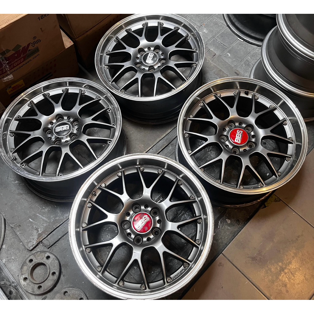 Velg BMW BBS RS GT Supercopy Ring 18. Lebar 8-9. Et 35-38. 5x120. For BMW E36, E46, E90, F30, dll